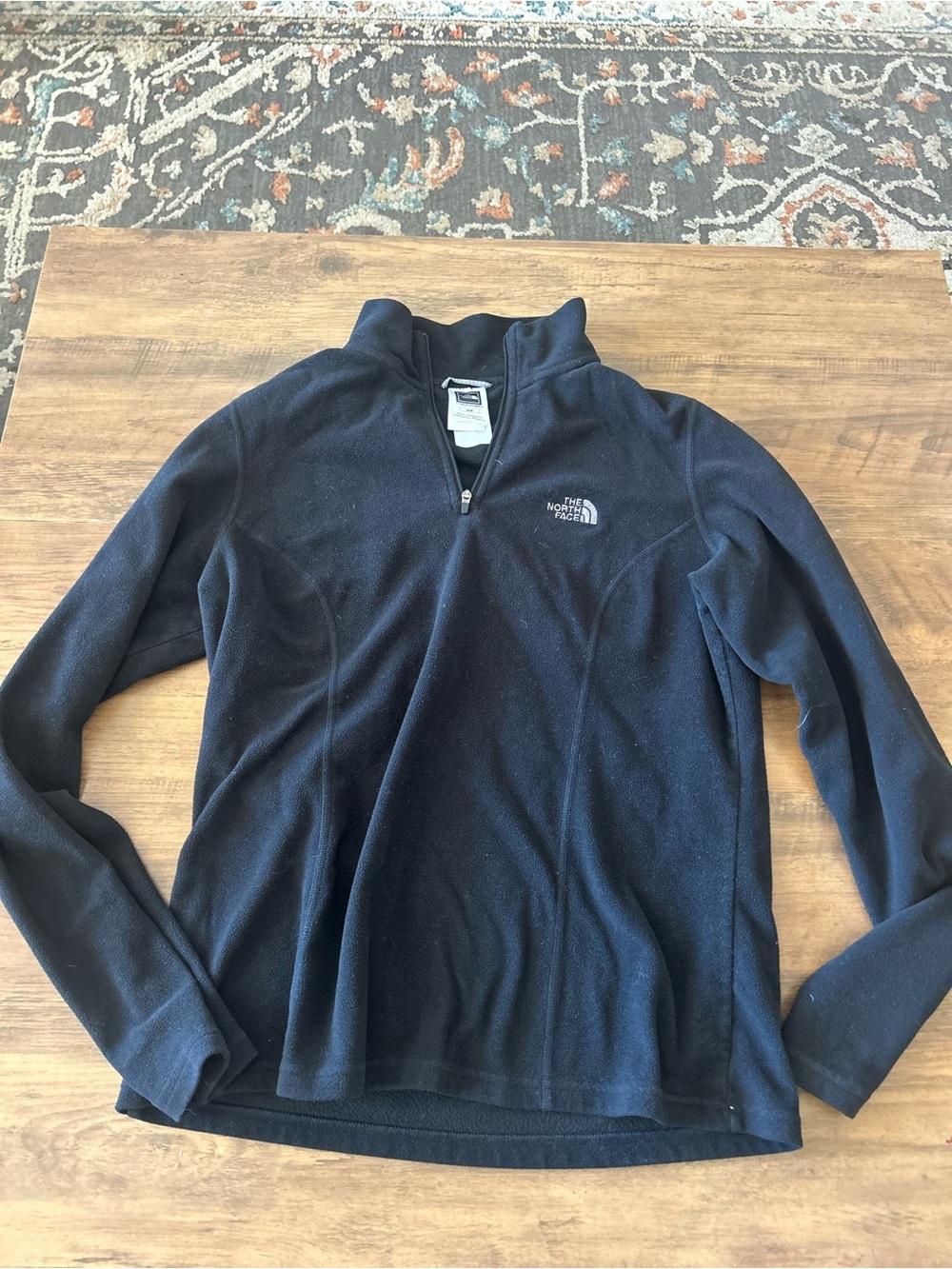 The North Face Navy Half-Zip Fleece Pullover M fits XS